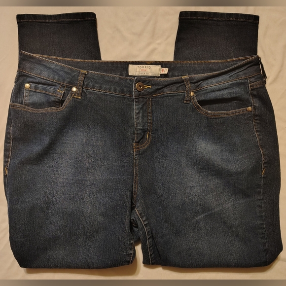 Torrid High Rise Skinny Women's Jeans (2) Pairs Size 18 Short - Picture 4 of 10